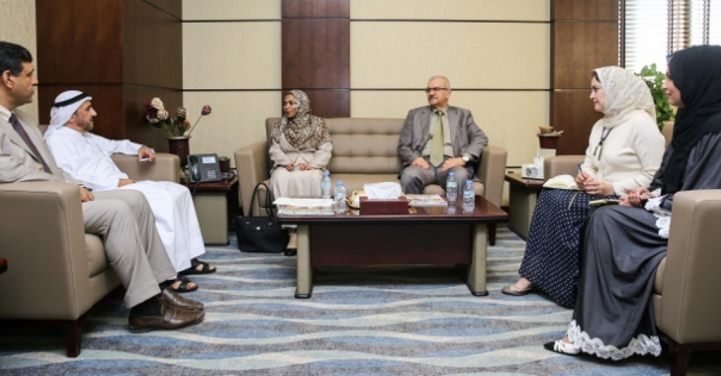 مدير الجامعة يستقبل الوزير المفوض في القنصلية السودانية