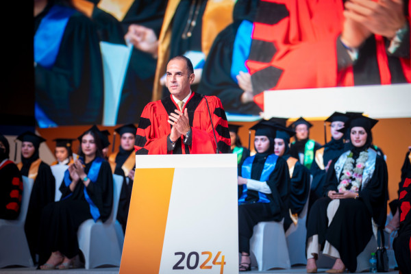 H.H. Sheikh Humaid Al Nuaimi Attends the Graduation Ceremony for Ajman University's ‘Class of 2024’