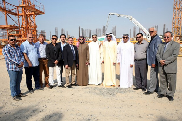 H.H. Sheikh Rashid Al Nuaimi visits the infrastructural developments at AUST & Heads the Meeting of the University Board of Directors.