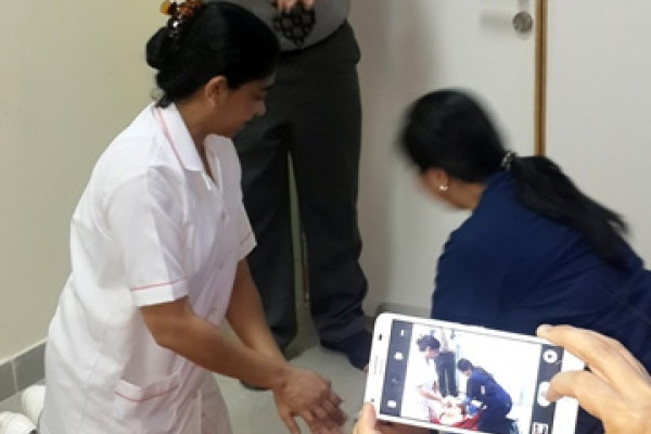 دورة في الإنعاش القلبي الرئوي في جامعة عجمان