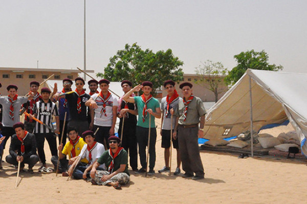 مخيم كشفي لطلاب جامعة عجمان وتشكيل أول عشيرة جوالة بالجامعة