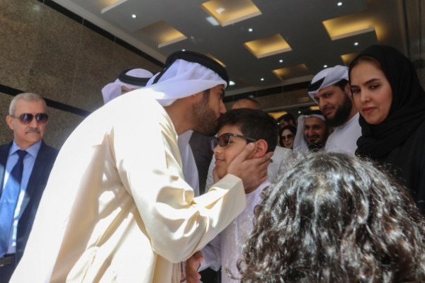Sheikh Rashid bin Humaid Al Nuaimi, officially inaugurates the “Ajman University Building” project of Thamer Fund for Educational Solidarity