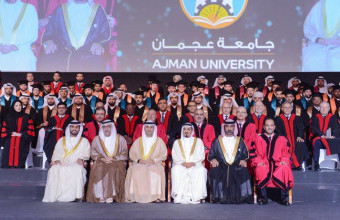 حميد النعيمي وولي عهده يشهدان حفل تخريج الفوج الثاني من دفعة 