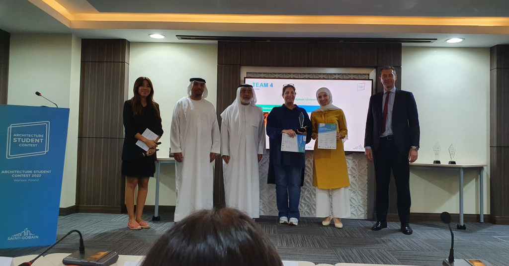 Ajman University Students are Proud Winners at the Saint Gobain International Architecture Students Contest