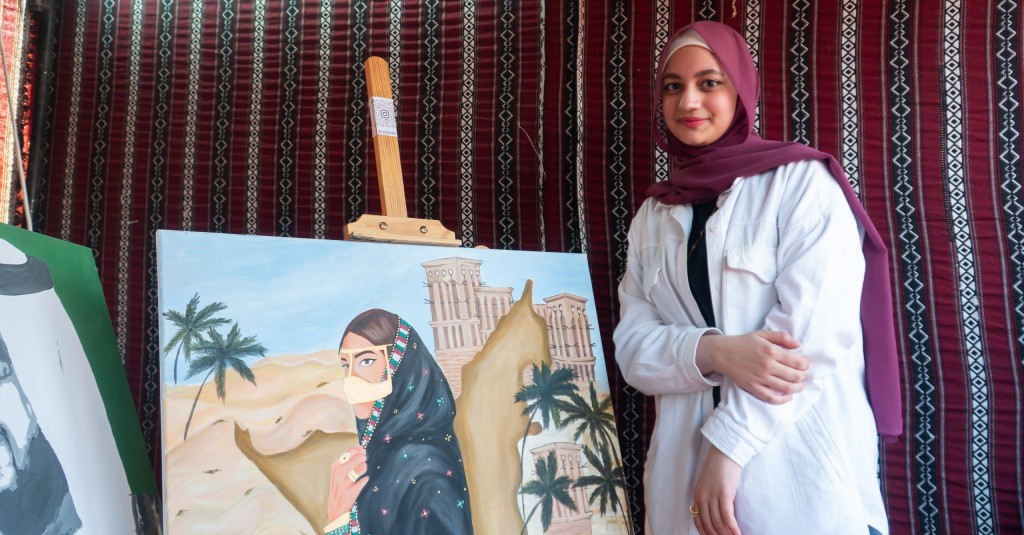 Ajman University Participates in “Expo 971” Festival Celebrating Emirati Heritage