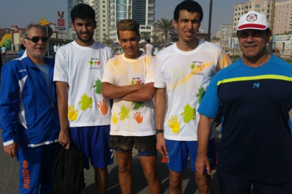 AU Students Participate in “Paint Run Ajman”