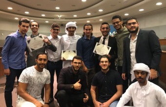 طلاب جامعة عجمان يحصدون المركز الأول في مسابقة  المناظرة الدولية لطب الأسنان