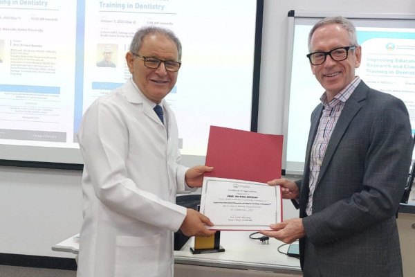 Ajman University Hosts Professor Michael to Enhance Education Quality