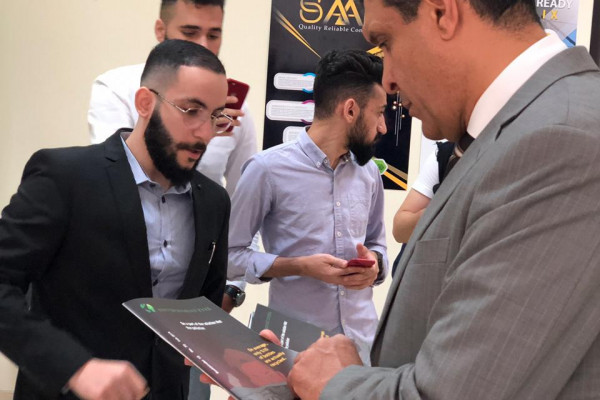 Graphic Design students design creative designs during their graduation exhibition