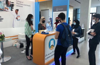 Ajman University won the first place among other universities in the students’ competition of pharmacy students and granted the first three awards in the poster competition