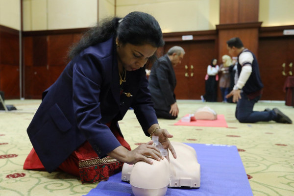 Operators Given Life-Saving Training on AED Machines