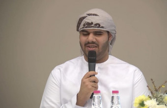 مشاركة الطالب أحمد الكعبي في ملتقى خطوة للمستقبل