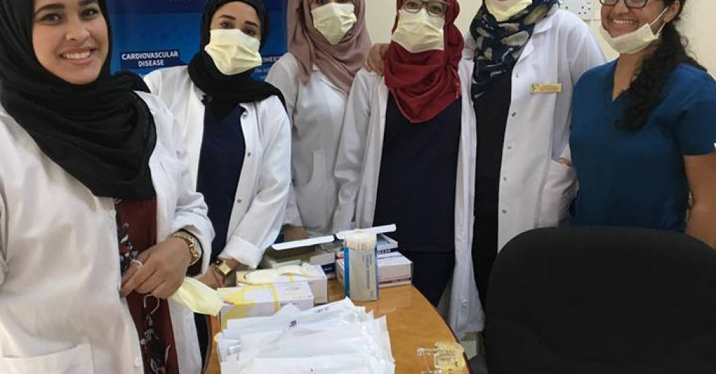 AU students in collaboration with Gulf Dental Association raised oral health awareness for members of the Ajman Police.