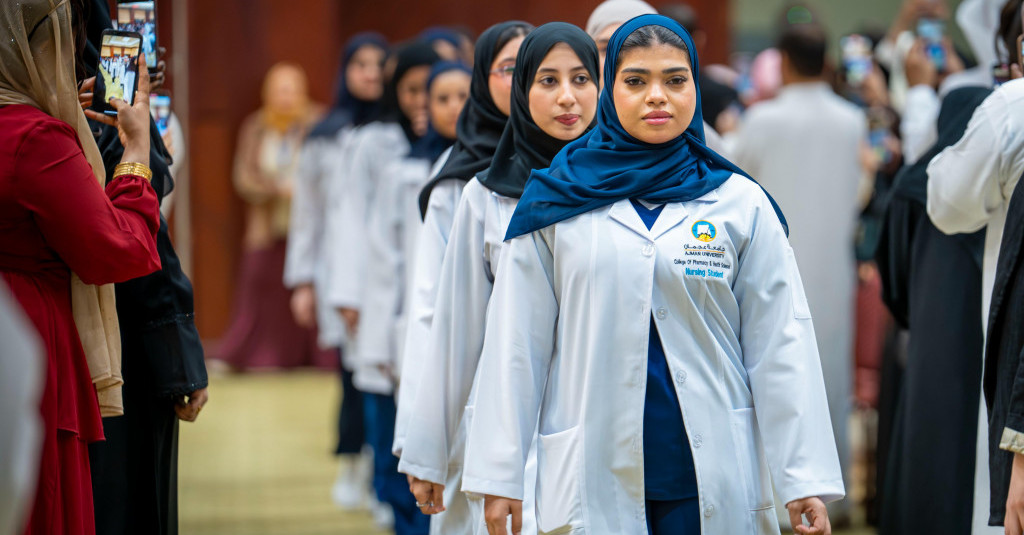 Students of the College of Pharmacy and Health Sciences Prepare to Begin Their Professional Journey at the White Coat Ceremony