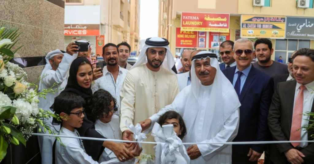 Sheikh Rashid bin Humaid Al Nuaimi, officially inaugurates the “Ajman University Building” project of Thamer Fund for Educational Solidarity