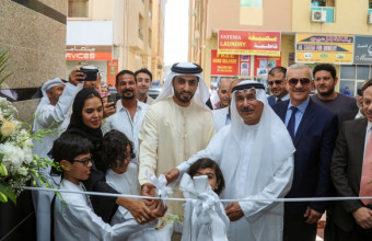 Sheikh Rashid bin Humaid Al Nuaimi, officially inaugurates the “Ajman University Building” project of Thamer Fund for Educational Solidarity