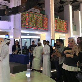 Finance Students Field Trip to Dubai Financial Market (DFM)