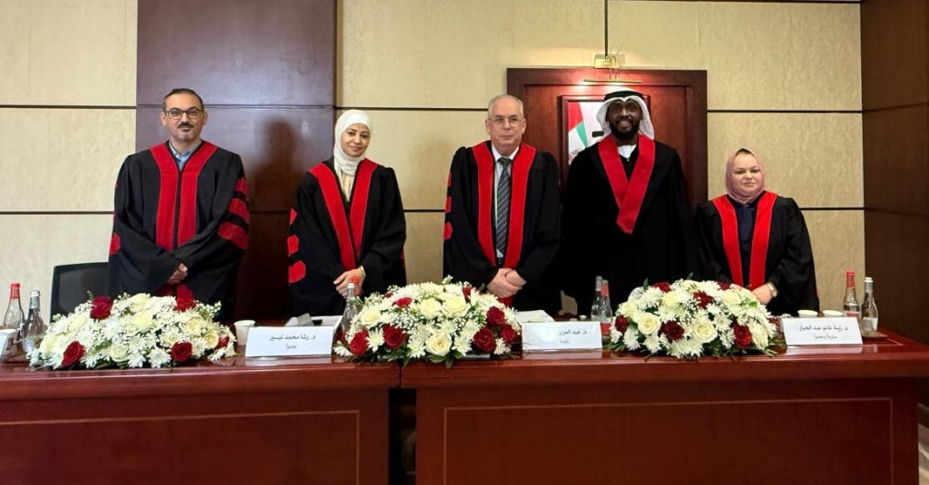 الطالب علي مسعود بلال يحصل على درجة الدكتوراه في القانون الخاص من جامعة عجمان