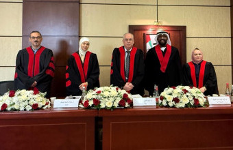 الطالب علي مسعود بلال يحصل على درجة الدكتوراه في القانون الخاص من جامعة عجمان