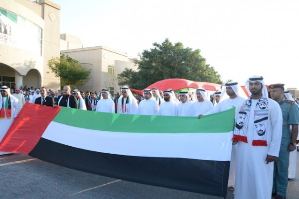 مقر جامعة عجمان بالفجيرة يحتفل باليوم الوطني الـ 44