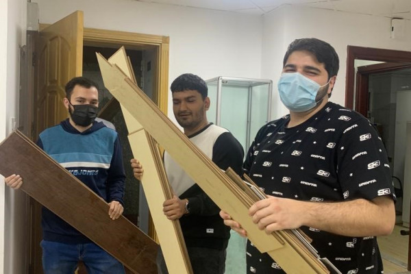 AU Students Volunteer for ‘Manzil’ Community Development Drive