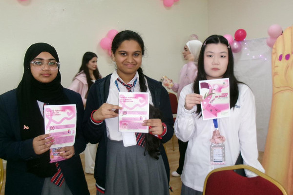 AU Female Student Council Organizes Breast Cancer Awareness Educational Workshop at Woodlem British School