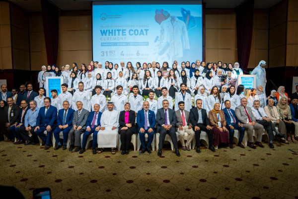 Students of the College of Pharmacy and Health Sciences Prepare to Begin Their Professional Journey at the White Coat Ceremony