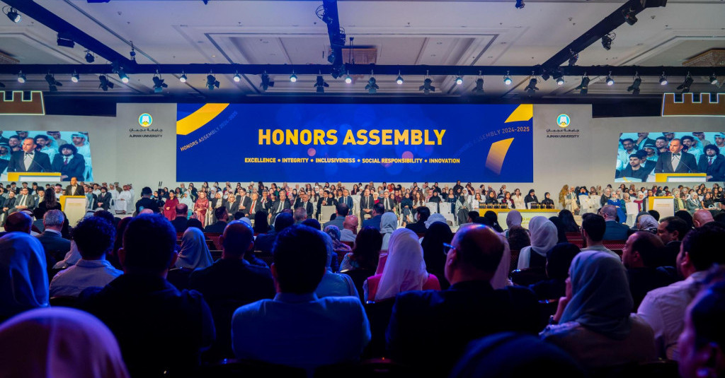 Ajman University Recognizes Excellence Across Its Academic Community and Strategic Partners at the 2024–25 Honors Assembly