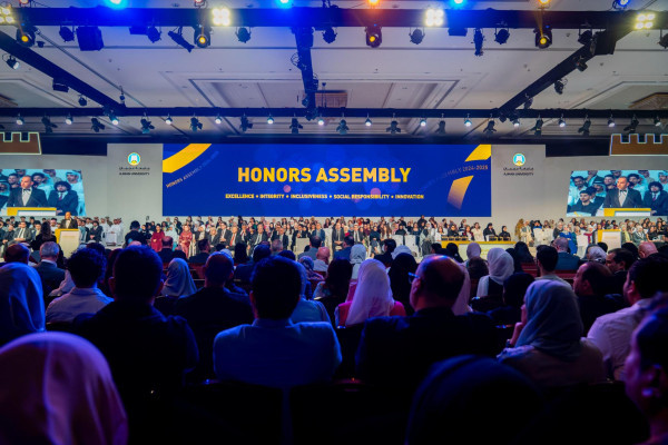 Ajman University Recognizes Excellence Across Its Academic Community and Strategic Partners at the 2024–25 Honors Assembly
