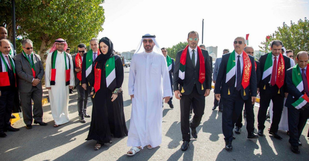 ماجد النعيمي يشهد احتفالات جامعة عجمان باليوم الوطني الـ 48