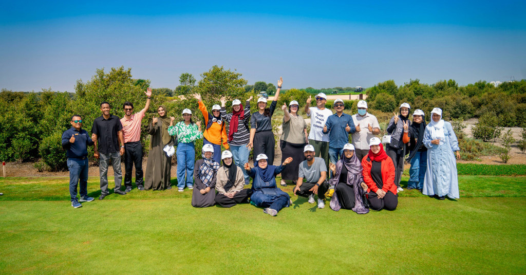 Ajman University Resumes the Mangrove Planting Initiative in Collaboration with Al Zorah Golf Club and Quest for Adventure