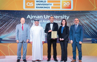جامعة عجمان ترتقي سلّم التصنيفات العالمية محققة المرتبة 551 على المستوى العالمي والمرتبة الخامسة على مستوى الدولة