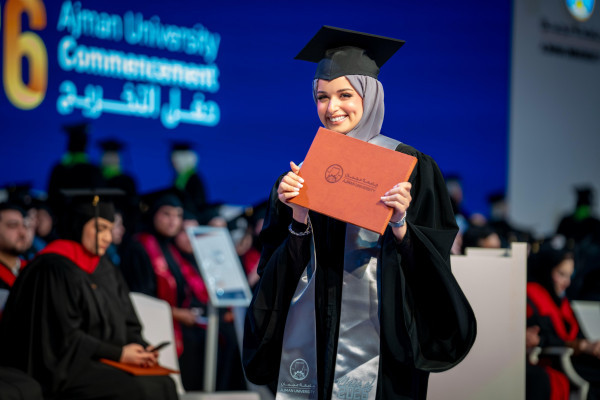 Consort of Ruler of Ajman Witnesses Graduation of 450 Female Students from UAE-Kuwait Brotherhood Class of 2026 at Ajman University