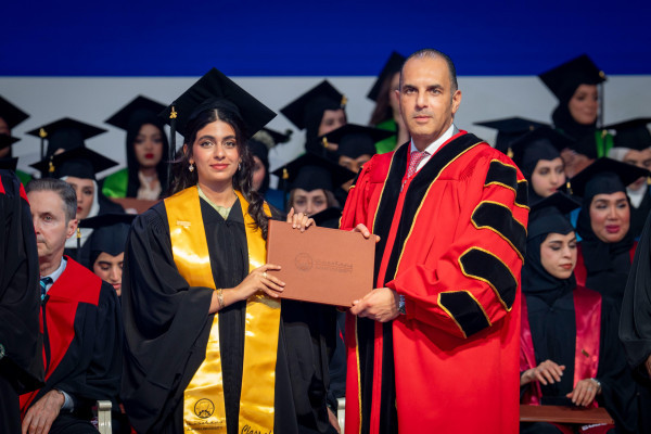 Consort of Ruler of Ajman Witnesses Graduation of 450 Female Students from UAE-Kuwait Brotherhood Class of 2026 at Ajman University