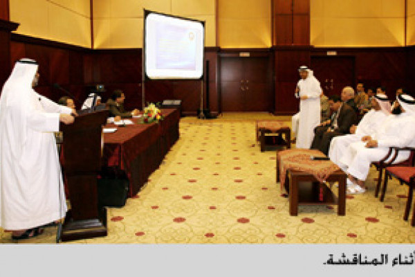 مناقشة أول رسالة ماجستير في معهد البيئة والمياه والطاقة بجامعة عجمان 