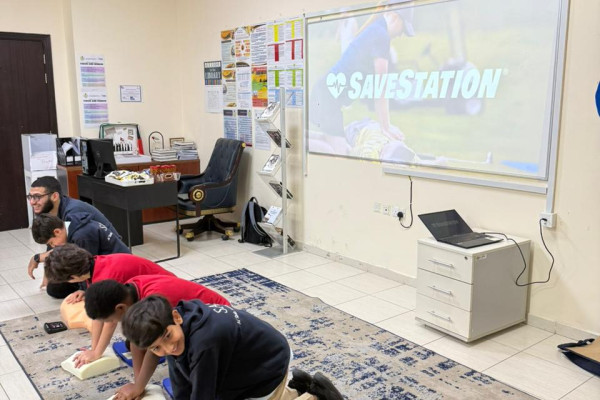 AU First Aid Club Delivers Hands-On CPR Workshop for Students at Al Shola American Private School