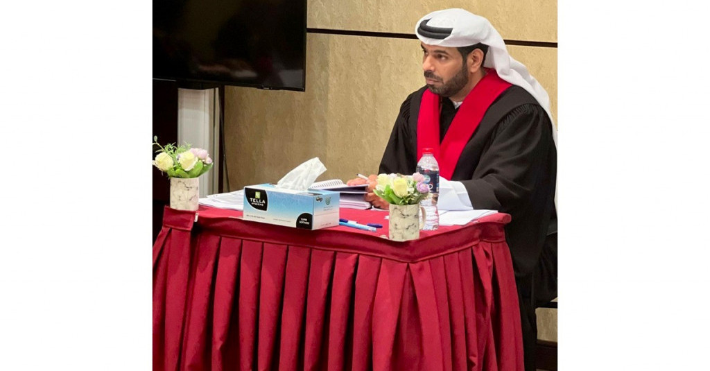 مناقشة رسالة الماجستير للطالب/ 	خالد عبيد آل علي