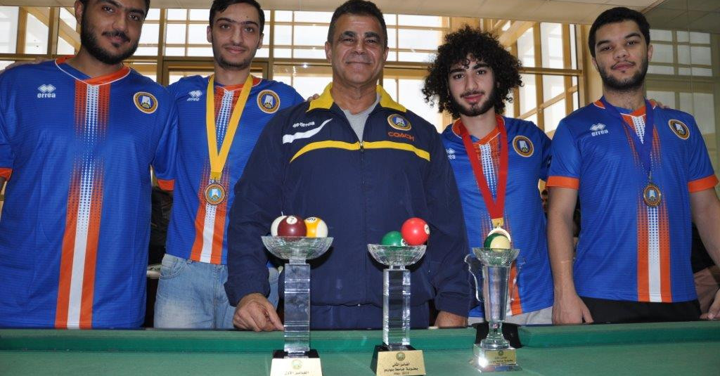 اختتام دوري الجامعة في البلياردو