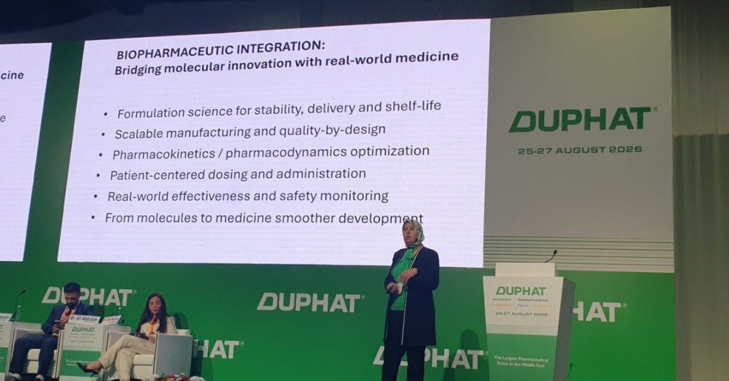 Ajman University Professor Abeer AlGhananeem Contributes to DUPHAT 2026 Through Scientific Leadership and Innovation
