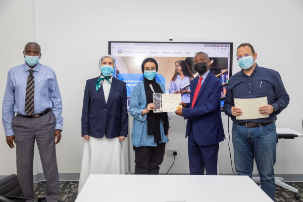Ajman University Students Felicitated for Participating in SAP Terminology Modernization Project