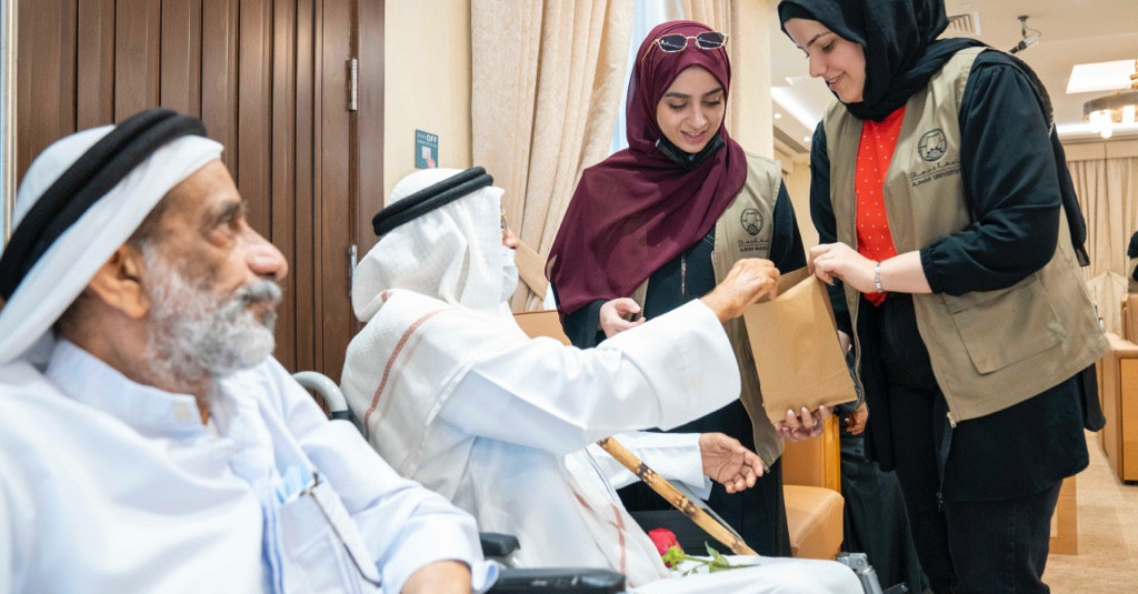 Ajman University Students Celebrate International Day of Elderly Persons