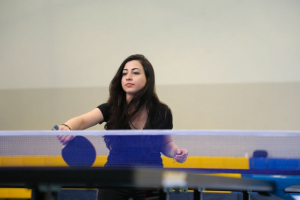 جامعة عجمان وصيفة بطولة تنس الطاولة للجامعات