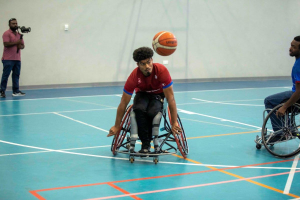Why AU Students Play Basketball on Wheelchairs?