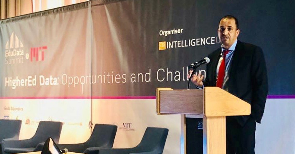 AU Sponsors QS EduData Summit at MIT; Chancellor Gives Presentation