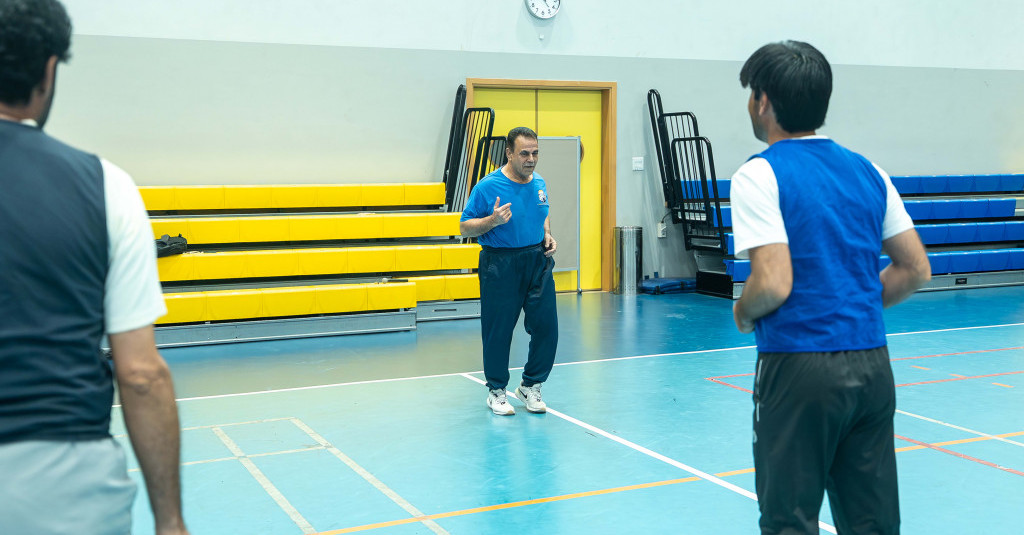 The Unit of Athletics Organizes “An Hour of Sports Activities” for Cleaners at Ajman Youth Centre