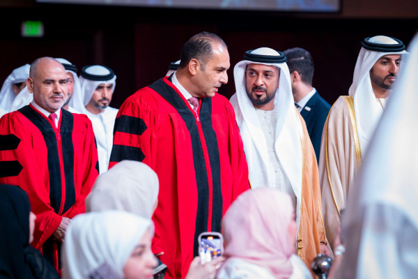 H.H. Sheikh Humaid Al Nuaimi Attends the Graduation Ceremony for Ajman University’s Class of 2025
