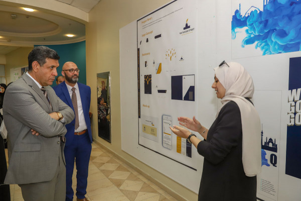 Graphic Design students design creative designs during their graduation exhibition