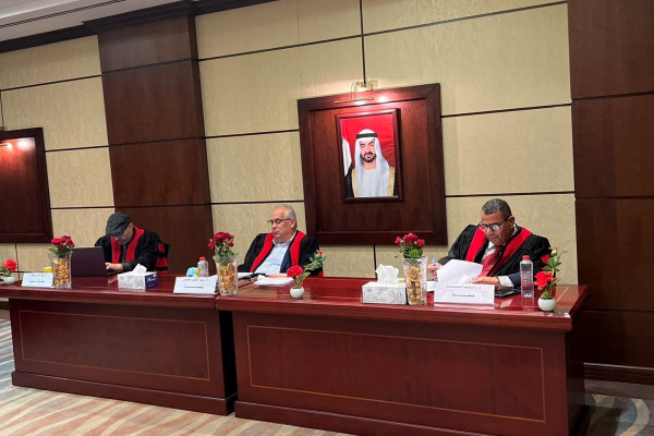 مناقشة رسالة الماجستير للطالب/ سهيل حمدان الزيودي