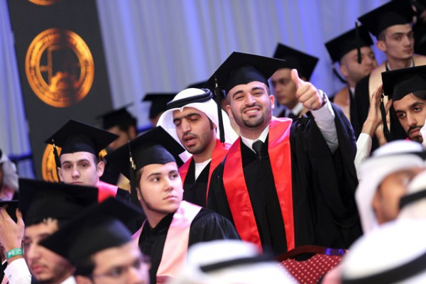 Ajman University echoes with cheers of joy