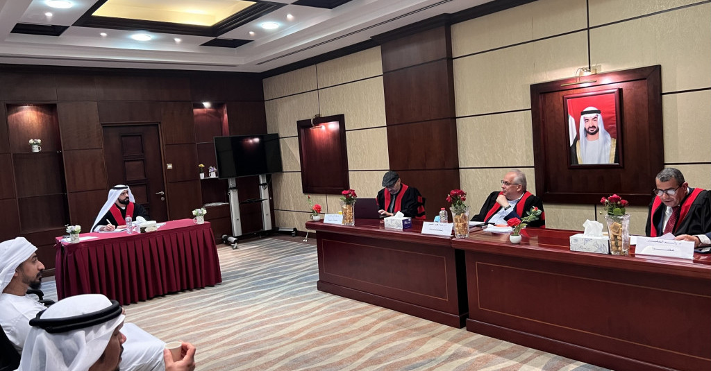 مناقشة رسالة الماجستير للطالب/ سهيل حمدان الزيودي